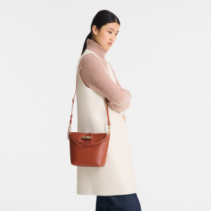 Le Roseau XS Bucket bag Bark – Leather