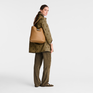 Le Roseau M Shoulder bag Walnut – Leather