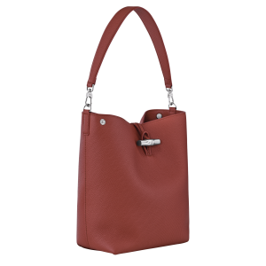 Le Roseau M Shoulder bag Chestnut – Leather