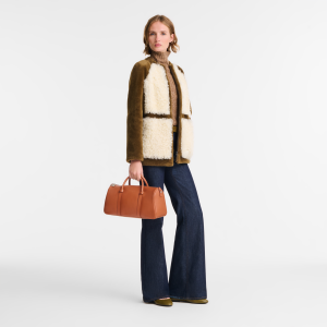 Daylong L Handbag Cognac – Leather