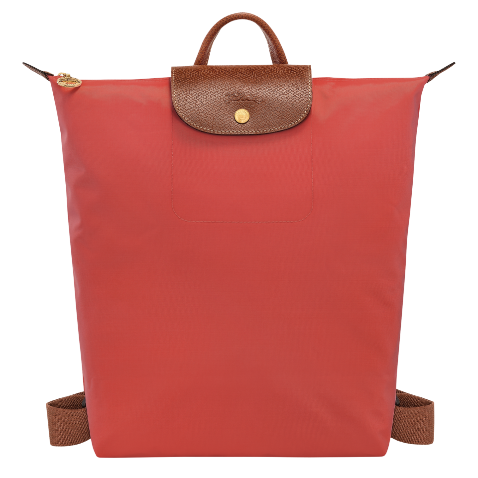 Le Pliage Original M Backpack Tomato - Canvas