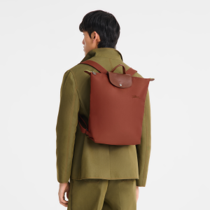 Le Pliage Green M Backpack Chestnut – Canvas