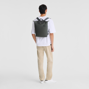 Le Pliage Green M Backpack Graphite – Canvas