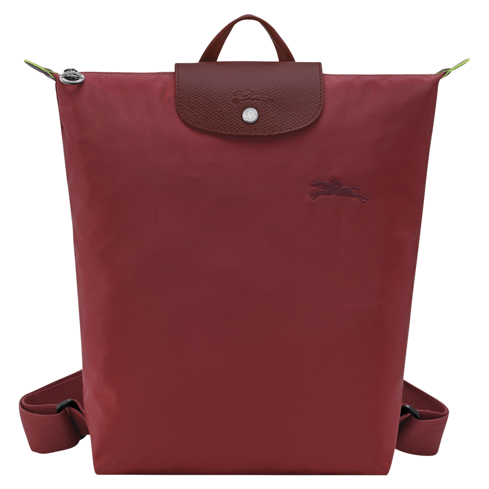 Le Pliage Green M Backpack Pomegranate - Canvas