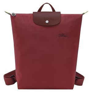 Le Pliage Green M Backpack Pomegranate – Canvas