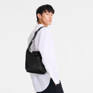 Le Pliage Xtra M Shoulder bag Black – Leather