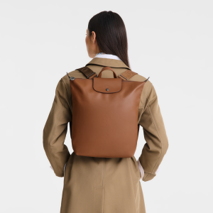 Le Pliage Xtra M Backpack Cognac – Leather