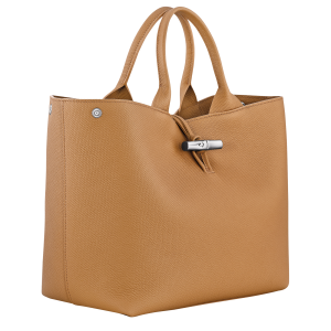 Le Roseau L Handbag Walnut – Leather