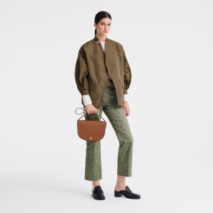 Épure M Crossbody bag Cognac – Leather