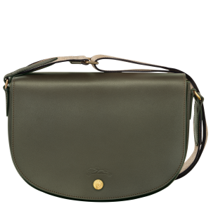Épure M Crossbody bag Khaki – Leather