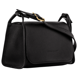 Le Foulonné M Crossbody bag Black – Leather