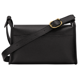 Le Foulonné M Crossbody bag Black – Leather