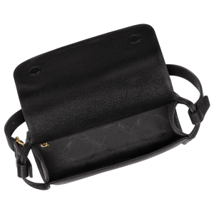 Le Foulonné M Crossbody bag Black – Leather