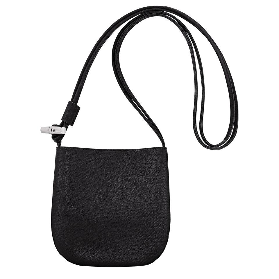 Le Roseau S Crossbody bag Black - Leather