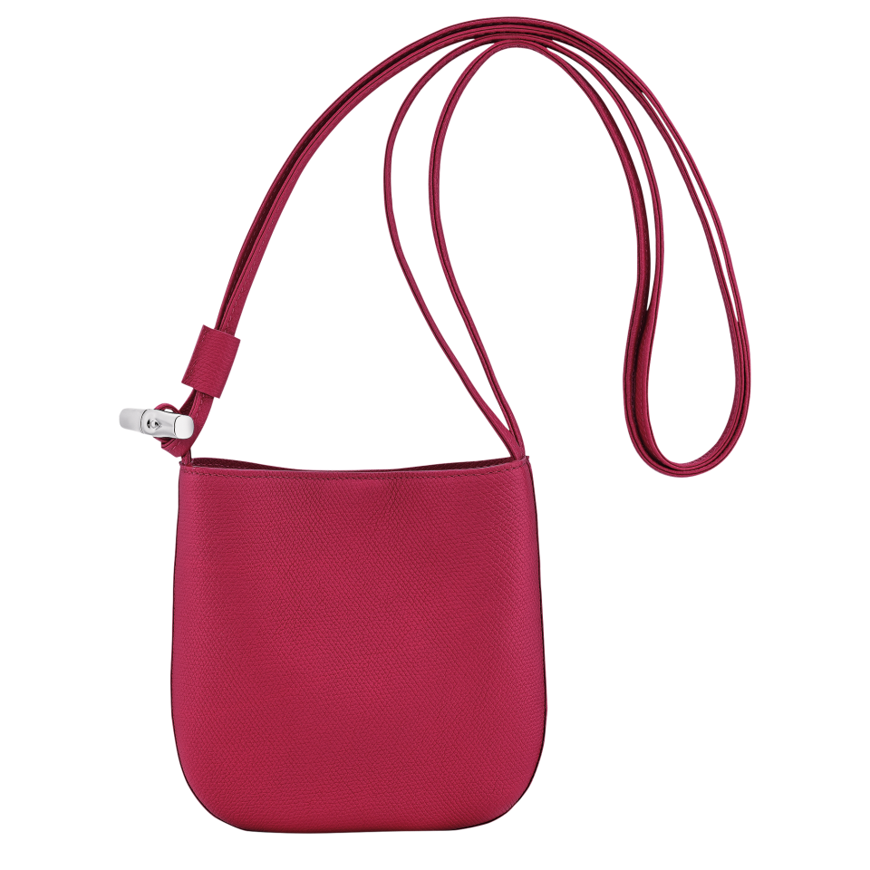 Le Roseau S Crossbody bag Beetroot - Leather