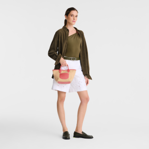 Le Pliage Collection XS Basket bag Blush – Canvas