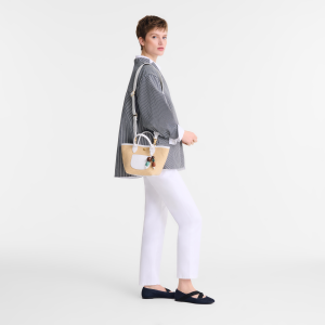 Le Pliage Collection XS Basket bag White – Canvas