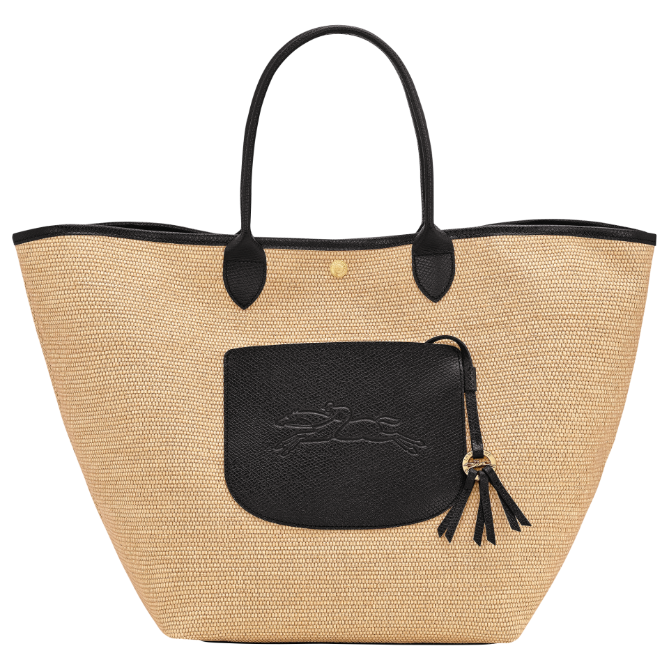 Le Pliage Collection L Basket bag Black - Canvas