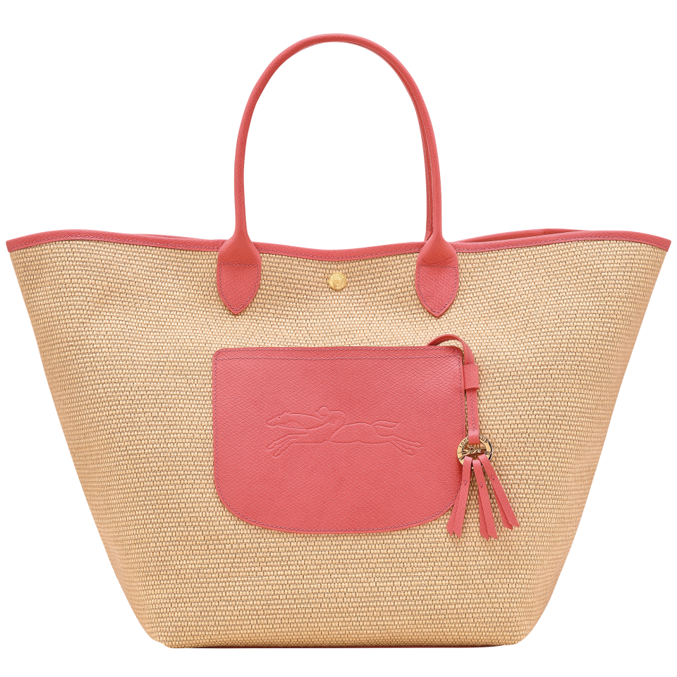 Le Pliage Collection L Basket bag Blush - Canvas