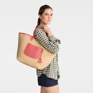 Le Pliage Collection L Basket bag Blush – Canvas