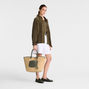 Le Pliage Collection L Basket bag Artichoke – Canvas