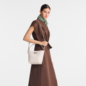 Le Roseau XS Bucket bag Paper – Leather
