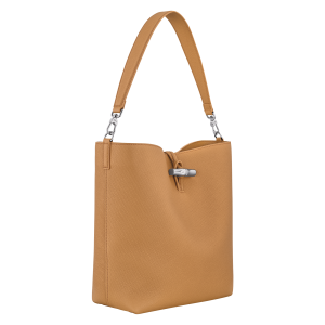 Le Roseau M Hobo bag Walnut – Leather