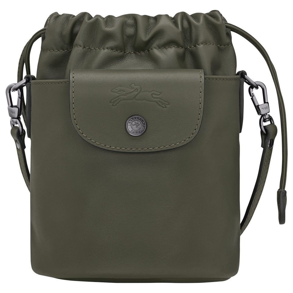 Le Pliage Xtra XS Bucket bag Fir - Leather