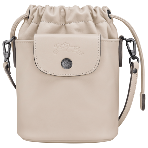 Le Pliage Xtra XS Bucket bag Paper – Leather