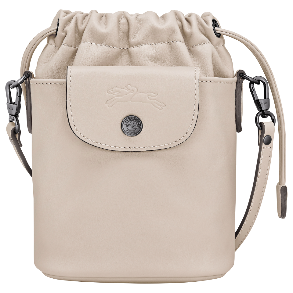 Le Pliage Xtra XS Bucket bag Paper - Leather