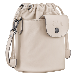 Le Pliage Xtra XS Bucket bag Paper – Leather