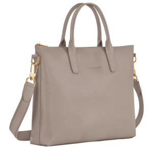 Le Foulonné S Briefcase Turtledove – Leather