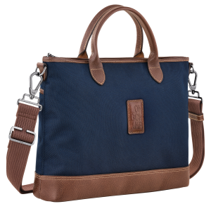 Boxford S Briefcase Blue – Recycled canvas