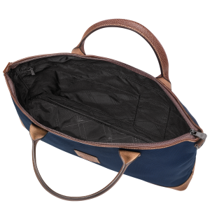 Boxford S Briefcase Blue – Recycled canvas