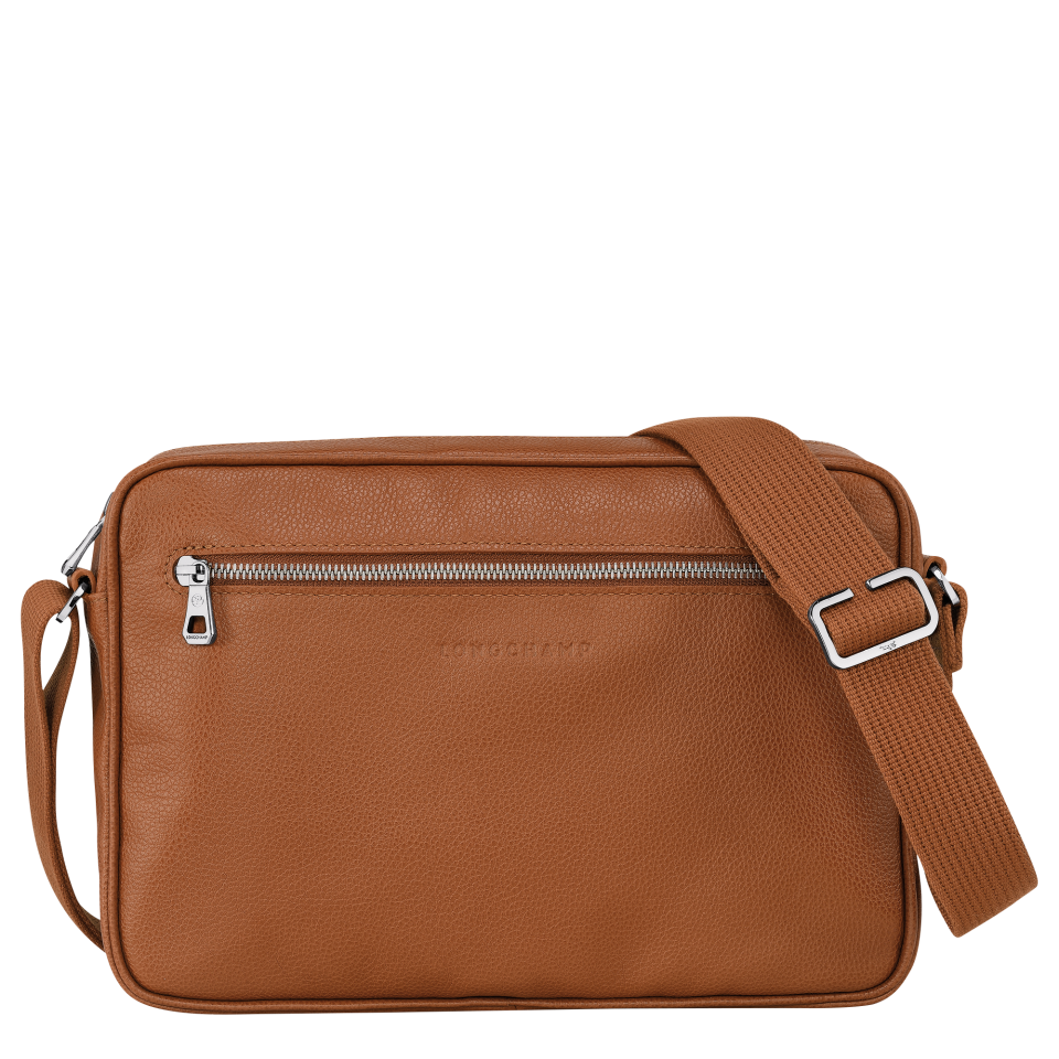 Le Foulonné M Camera bag Caramel - Leather