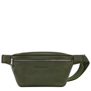 Le Foulonné M Belt bag Khaki – Leather