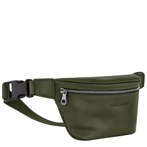 Le Foulonné M Belt bag Khaki – Leather