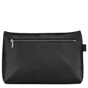 Le Foulonné Toiletry case Black – Leather