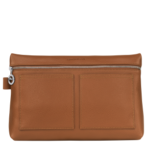 Le Foulonné Toiletry case Caramel – Leather