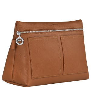 Le Foulonné Toiletry case Caramel – Leather