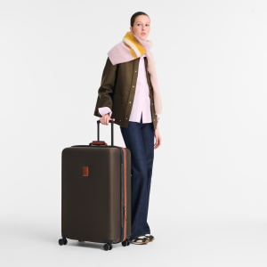 Boxford XL Suitcase Brown – Recycled canvas