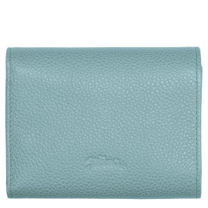 Le Foulonné Wallet Eucalyptus – Leather