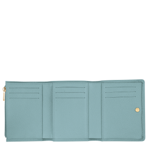 Le Foulonné Wallet Eucalyptus – Leather