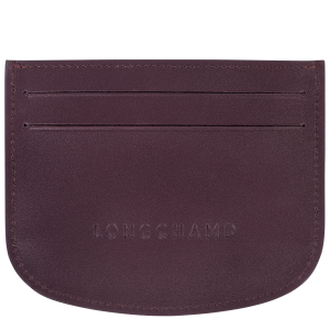 Épure Card holder Eggplant – Leather