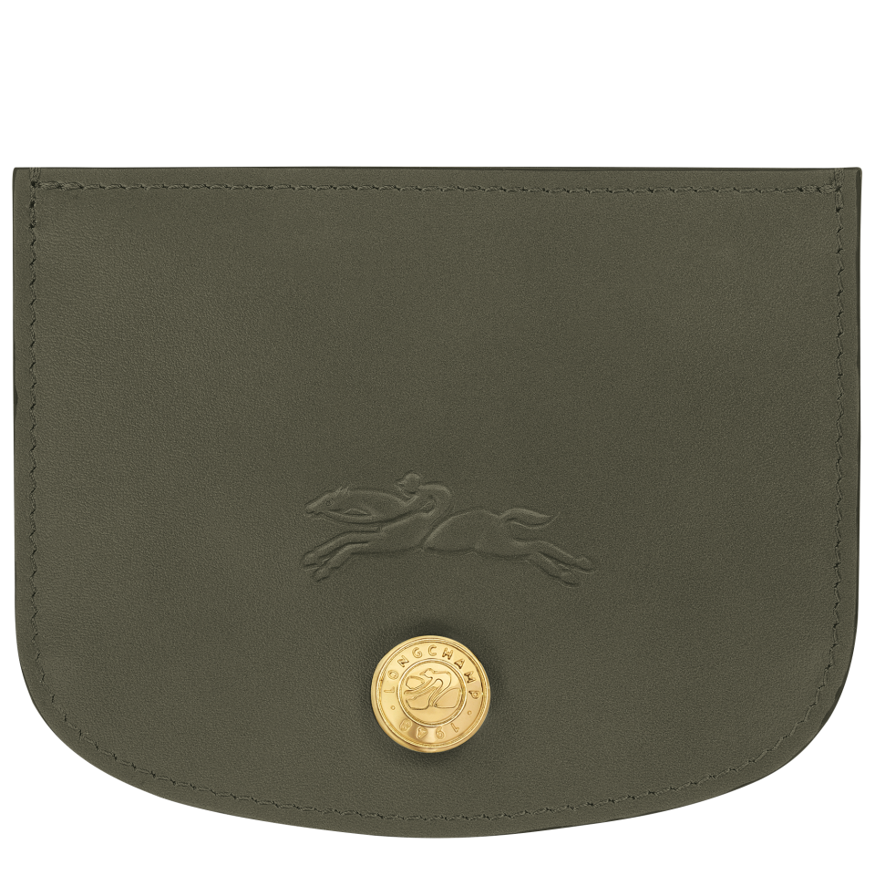 Épure Card holder Khaki - Leather
