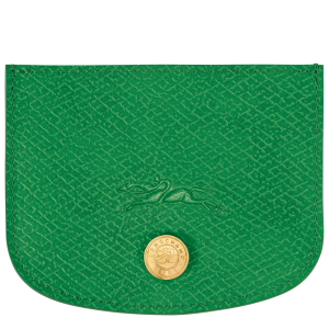 Épure Card holder Green – Leather