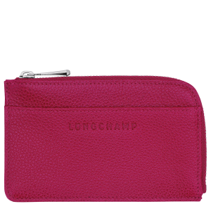 Le Foulonné Card holder Beetroot – Leather
