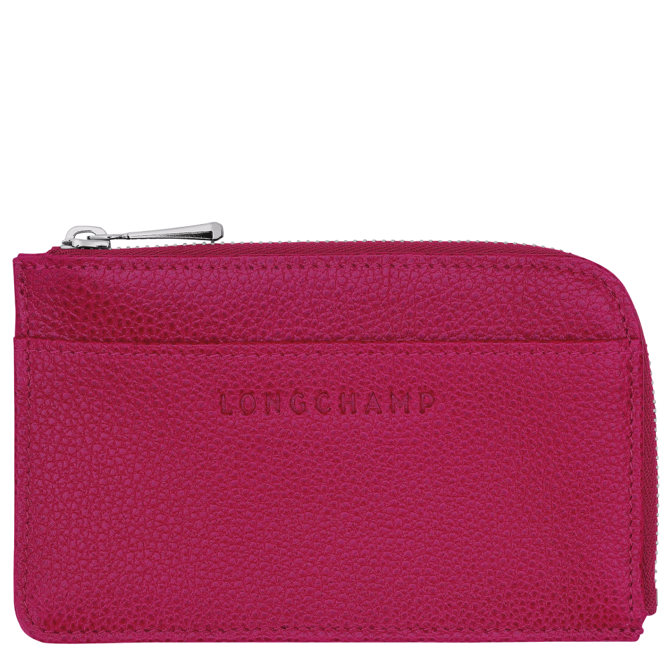 Le Foulonné Card holder Beetroot - Leather