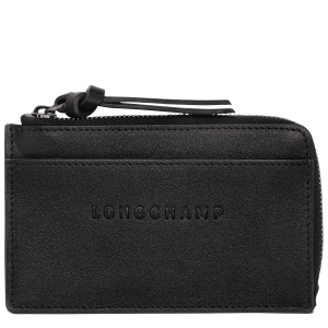 Longchamp 3D Card holder Black – Leather