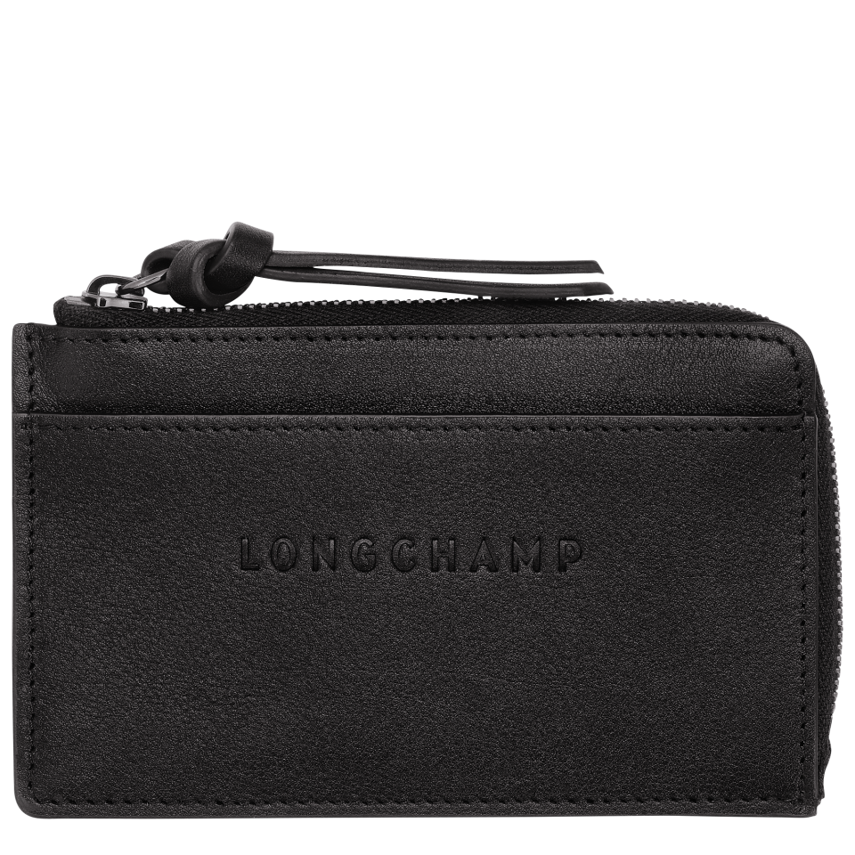Longchamp 3D Card holder Black - Leather